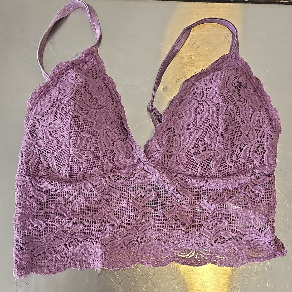 Streetwear Society Lavender Lace Bralette Womans Medium